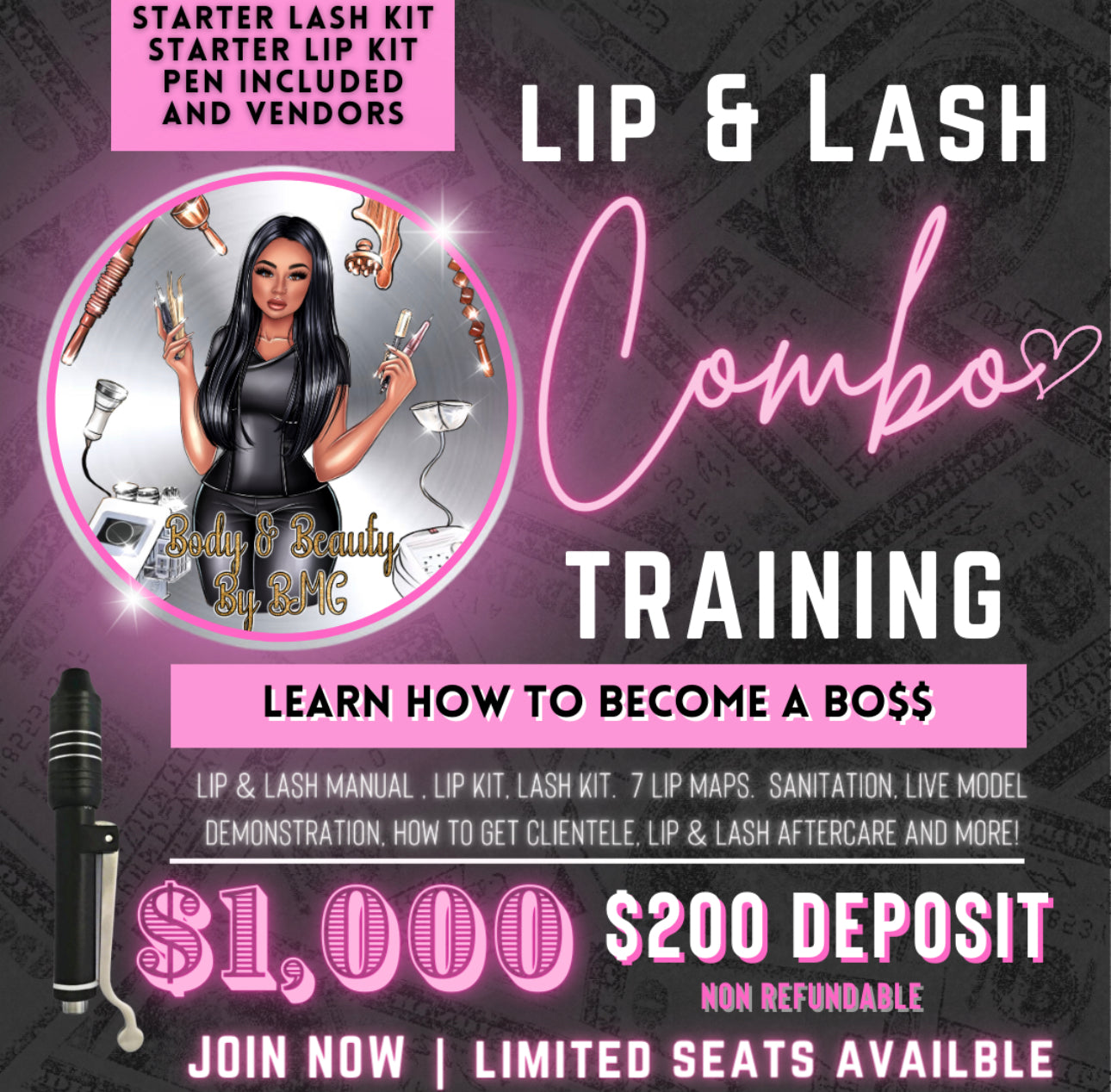 LIP & LASH COMBO COURSE